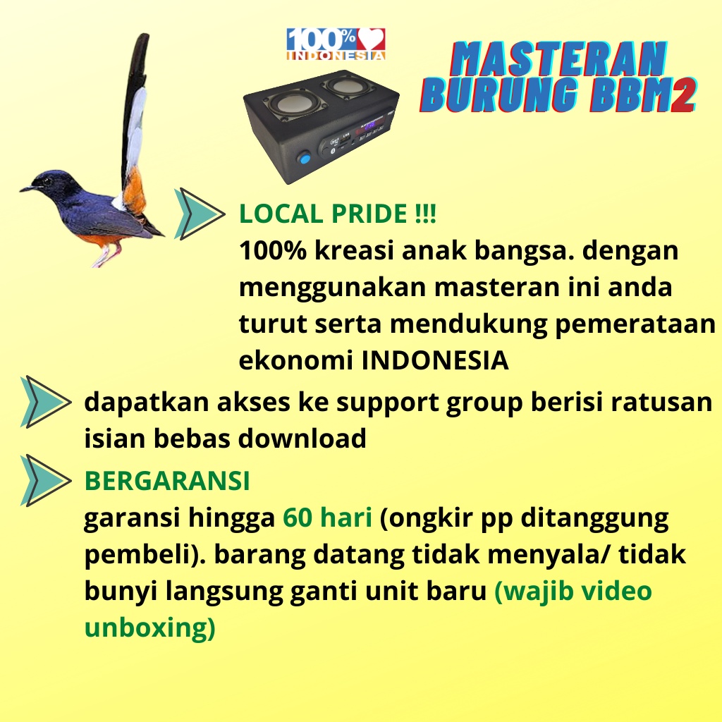 MASTERAN MONCER BBM2 KONCER GO PEMASTERAN BURUNG DIGITAL MP3 JERNIH