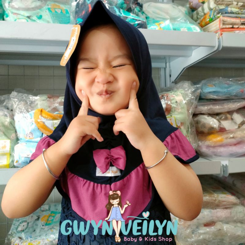 Gwynveilyn_shop - Lolita Jilbab Anak 1-3 Tahun / Hijab Anak