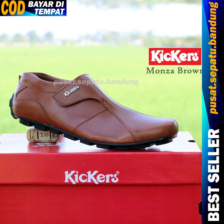 Sepatu Kickers Casual Formal Santai Kantor Kuliah Kerja Dinas Pantofel Vantopel PDH PDL Dishub Polri