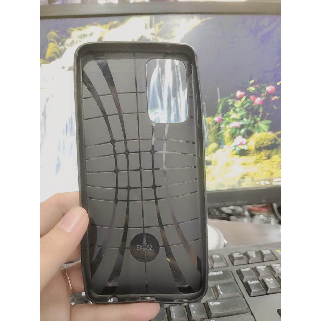 AutoFokus Samsung A52 4G 5G A72 Leather Soft Case AUTOFOCUS Motif Kulit Jeruk