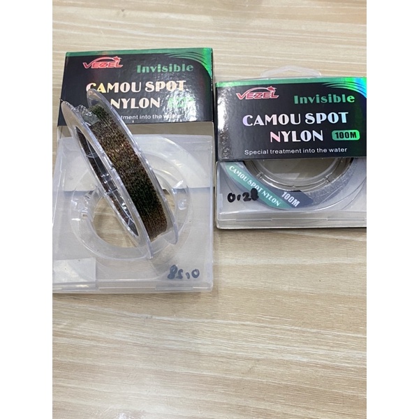 Senar pancing camo/Vezel camo Spot Nylon 100meter