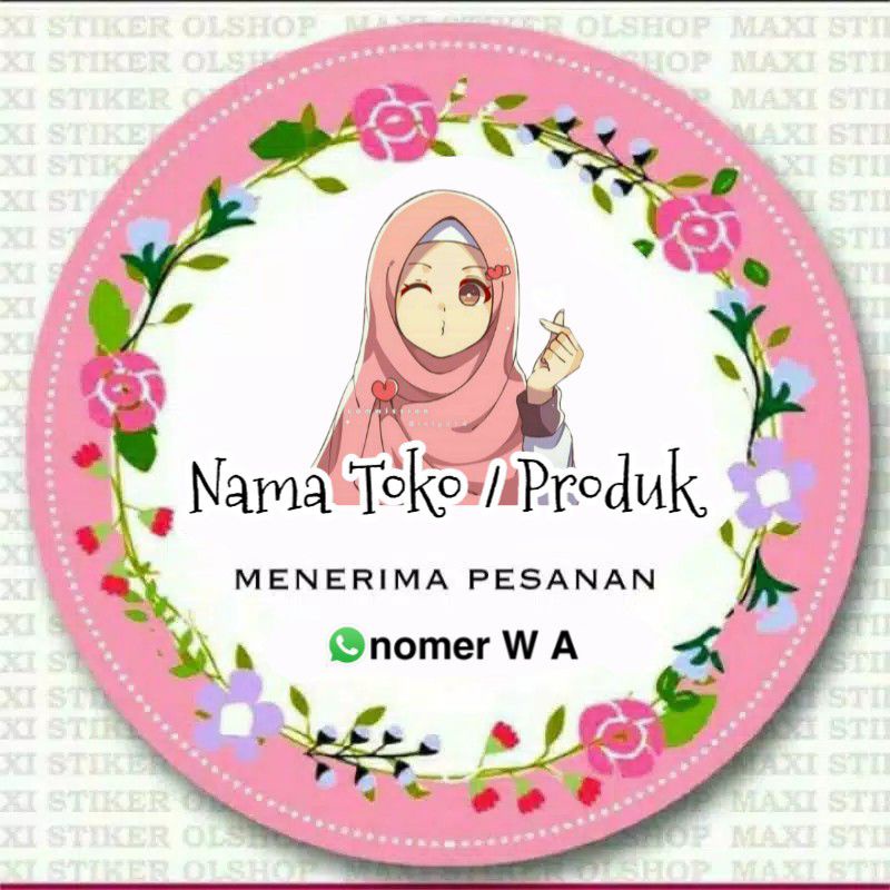 

(MINIMAL ORDER 100 PCS) Stiker Produk Kemasan Makanana / Cemilan Gratis Design Sesuai Motif