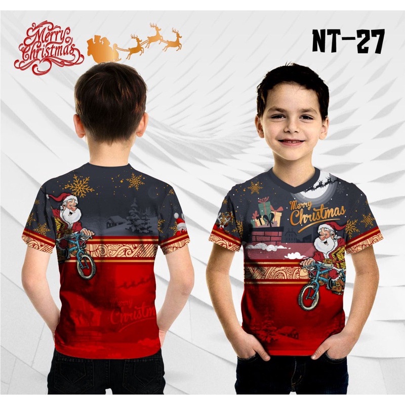 kaos santa kaos natal jersey natal terbaru 2021 custom nama dan logo