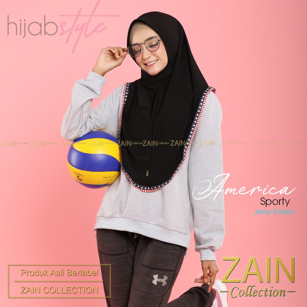 Jilbab Instan America Sporty Zain Collection-3