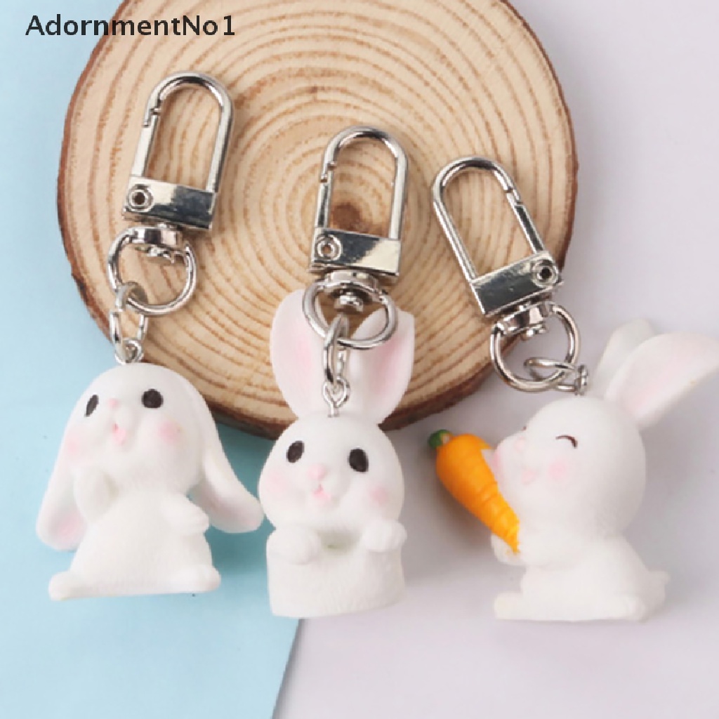 [AdornmentNo1] Cartoon Rabbit key Chain INS Girl Cute Car Key Chain Student Bag Pendant [new]