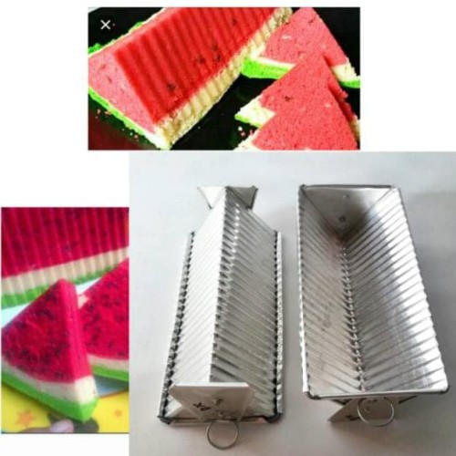 loyang bolu ringgik V semangka segitiga bergerigi