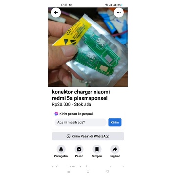 konektor charger xiaomi redmi 5a