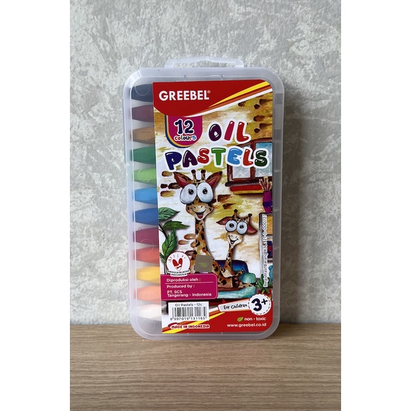 

Crayon Greebel Oil Pastels 12 Warna