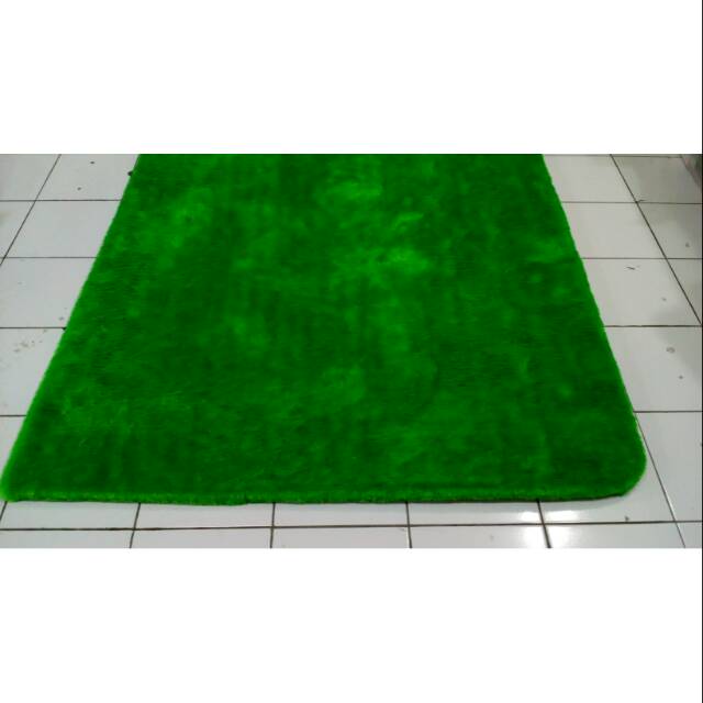 Karpet Bulu Kasur Busa Kasur Rasfur Hijau Muda Polos Kasur Bulu Rasfur