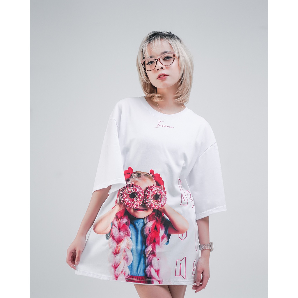 Kaos Insane Oversize Basic Insane Donat Branded Insane Wardrobe
