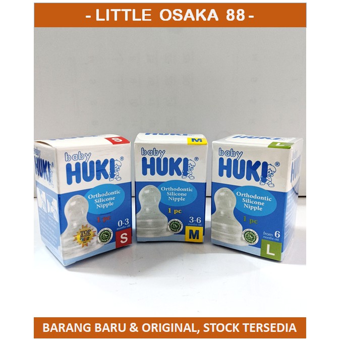 Dot Huki Gepeng Orthodontic Silicone Nipple S / M / L