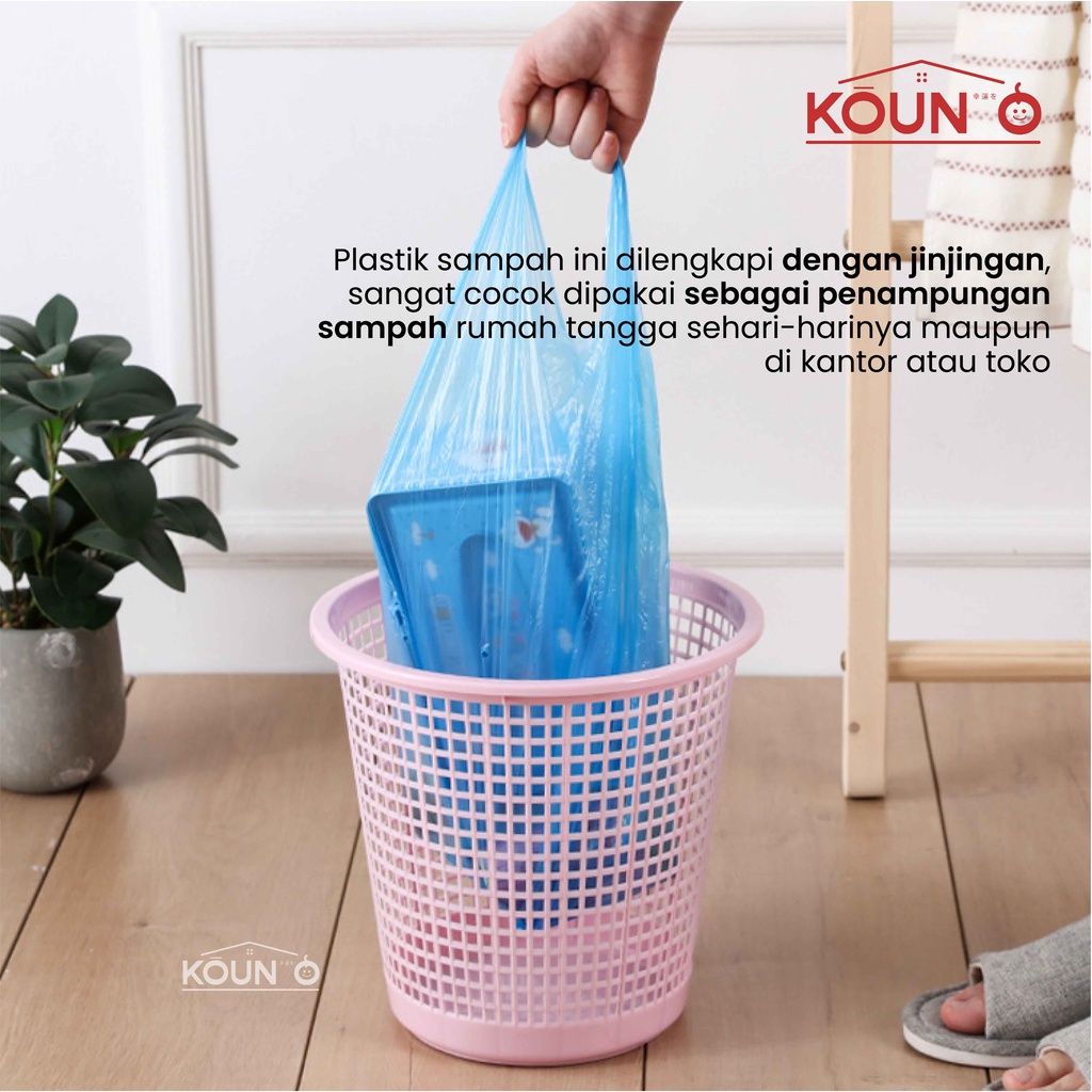 Kantong Plastik Sampah Roll Gulungan Perlengkapan Rumah Tangga Kresek Sampah Size 46x60 = Isi 20 Pcs