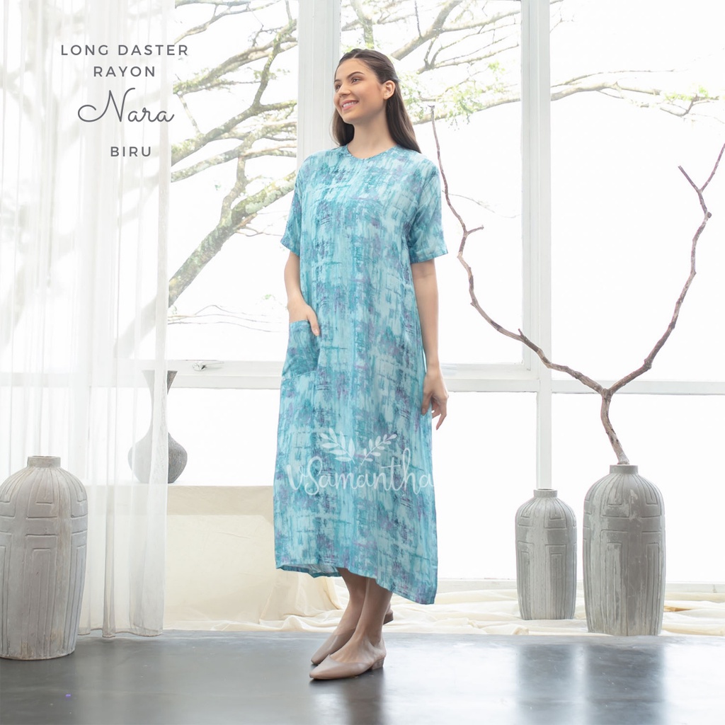 Long Daster Rayon Motif