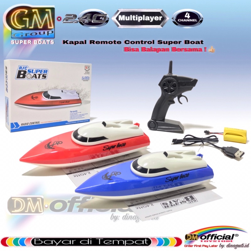 Kapal Remote Control 2.4GHz Super Boats 