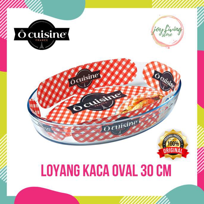 Jual Loyang Kaca Oval Ocuisine Cm Loyang Kue Mangkok Saji Bisa Untuk Oven Shopee Indonesia