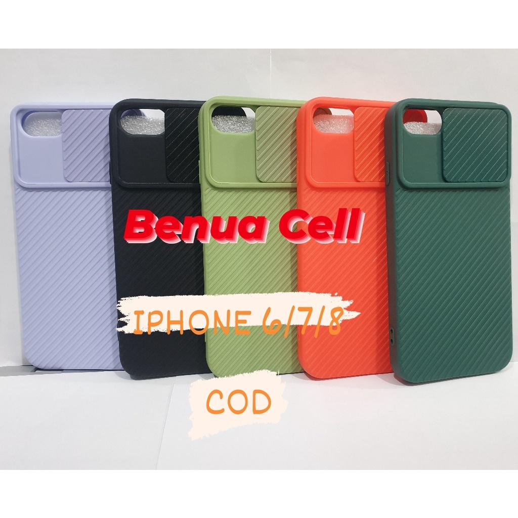 IPHONE 6+ IPHONE 7+ IPHONE 8+ - SOFTCASE CASE SLIDE KAMERA IPHONE 6+ 7+ 8+