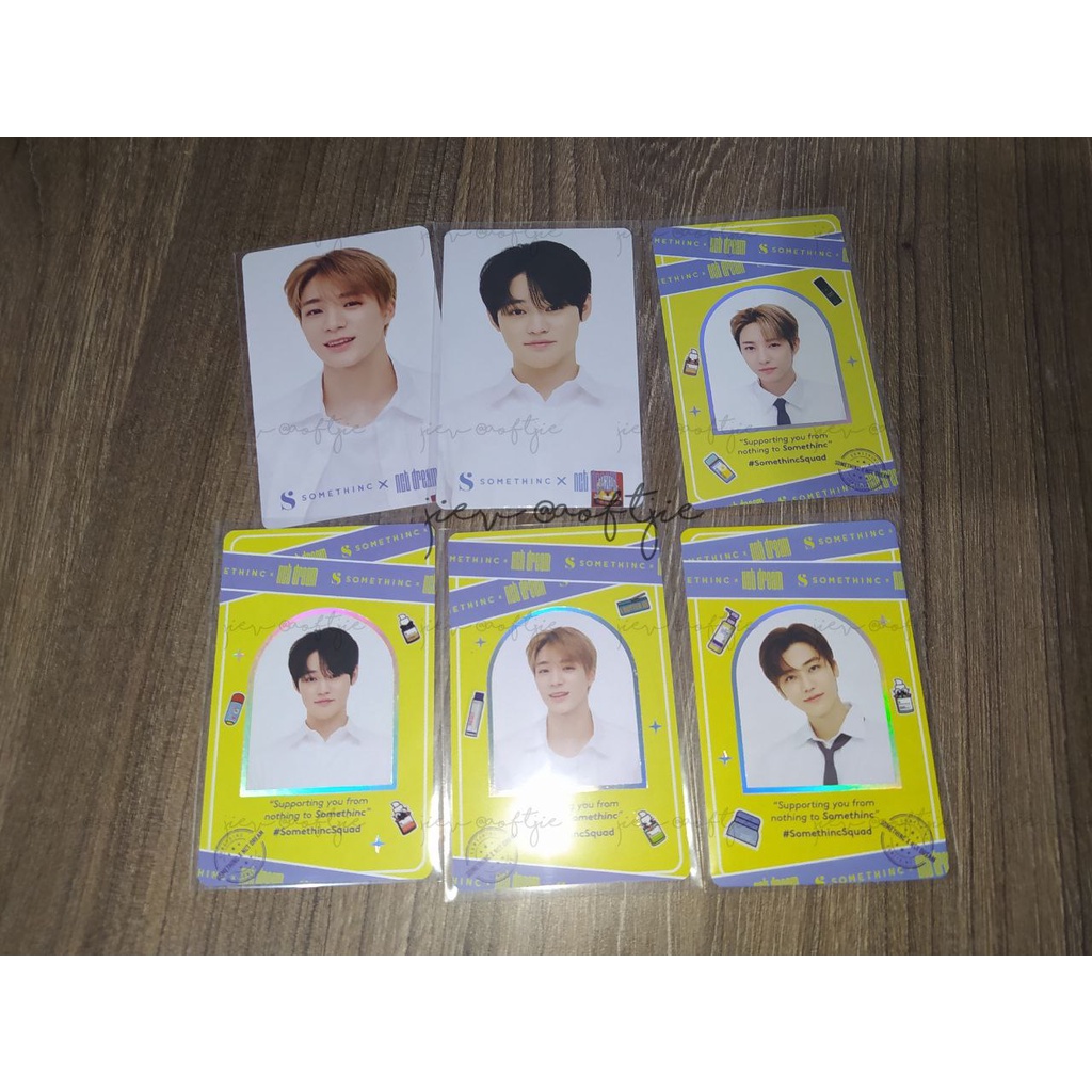[READY STOCK] Photocard / PC Somethinc NCT DREAM holo & non holo (jeno, jaemin, renjun, chenle)