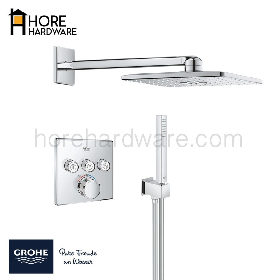 GROHE Paket Smart Control Cube Concealed Kran Shower Tanam 34706000