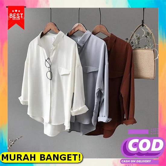 Npm - Blouse Nevita Blouse Wanita Lengan Panjang Nevita Import Cod - Manda Top Atasan Kemeja Shirt P