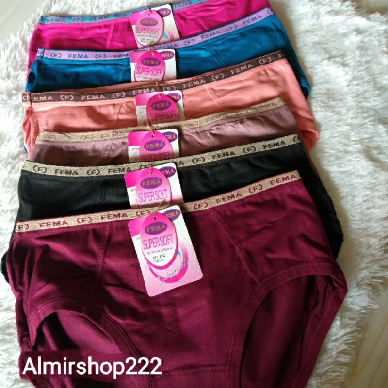 Celana Dalam Wanita FEMA seri 393/361/365 Pori/CD FEMA WANITA