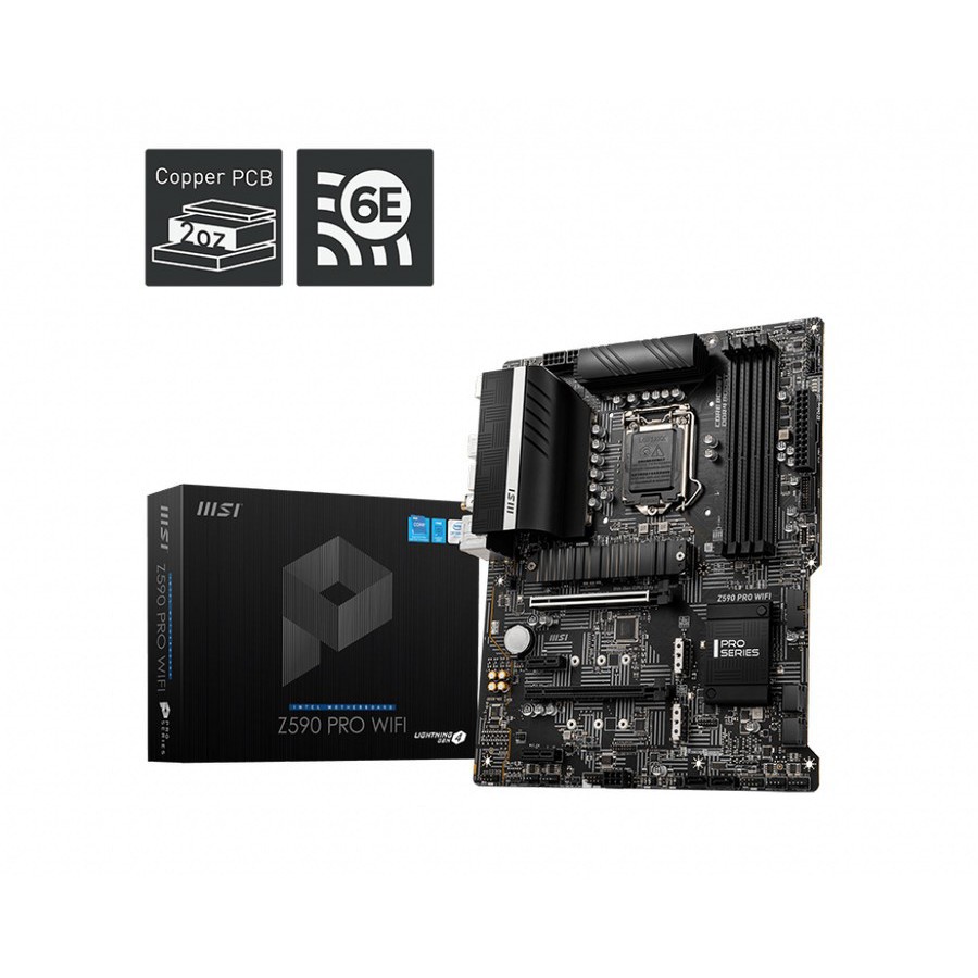 MSI Z590 PRO WiFi Intel Z590 LGA 1200 ATX Motherboard