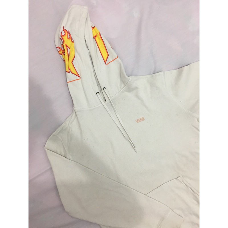 Hoodie Vans x Thrasher White