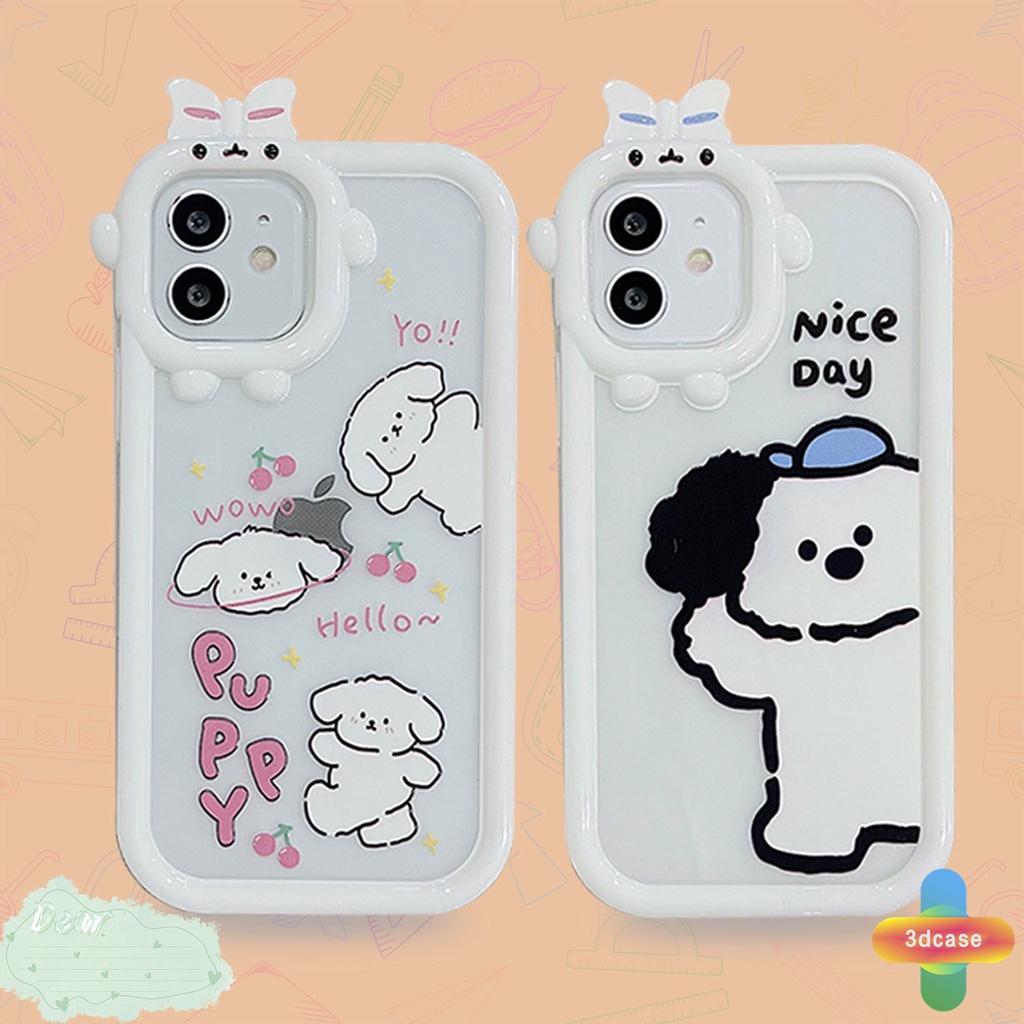 Case Motif Kartun Anak Anjing Untuk IPhone 11 12 13 14 PRO MAX 6 7 6S 8 Plus X XR XS MAX 11 12 13 mini Se 2020 6SP 7P 6P 8P XSMAX