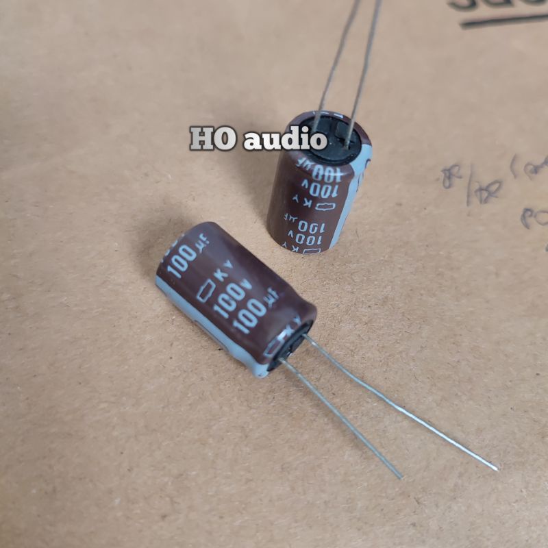 kapasitor elco 100uf 100v elko capacitor 100uf/100v