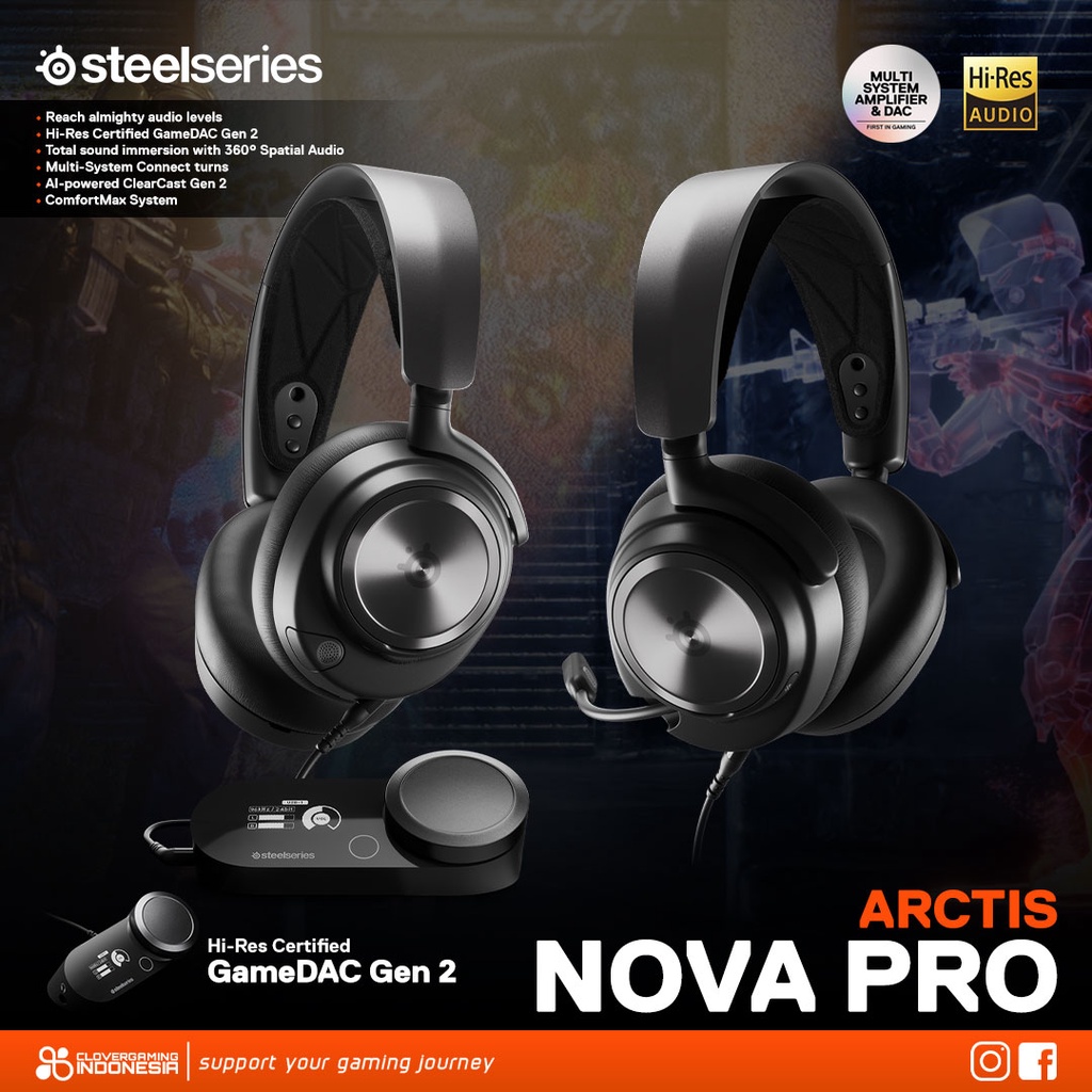 Steelseries Arctis Nova Pro Hi-Res GameDAC Gen 2 - Gaming Headset