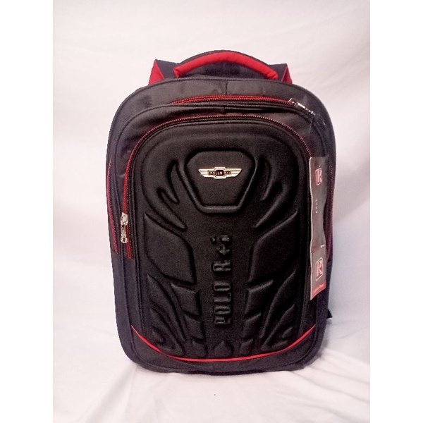 tas ransel polo embos tas ransel laptop tas kerja / tas sekolah