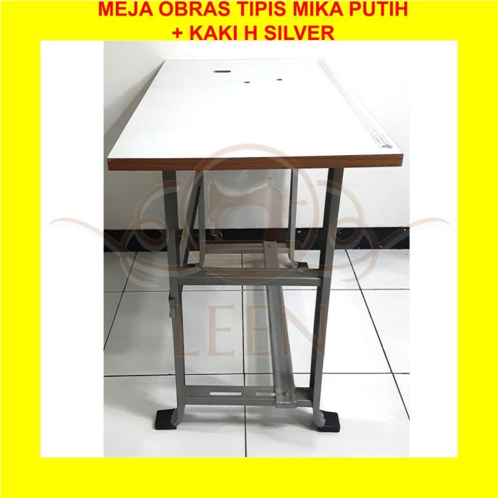 Meja Mika &amp; Kaki SET Mesin Jahit Portable Obras Kecil Tradisional LEEN
