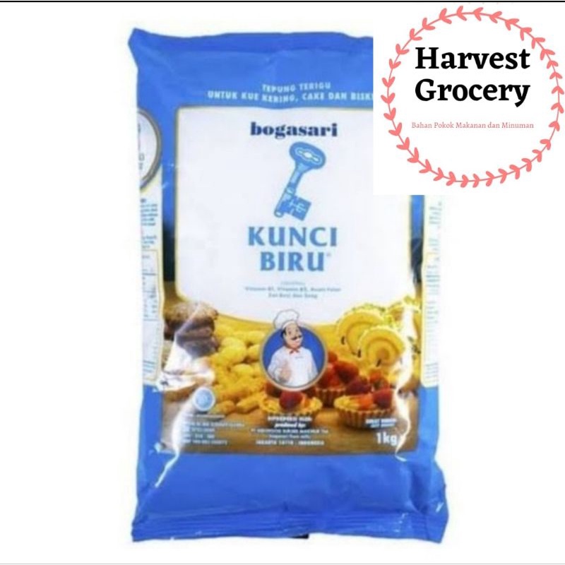 

Terigu Kunci Biru 1kg Untuk Cake, Kue Dan Biskuit