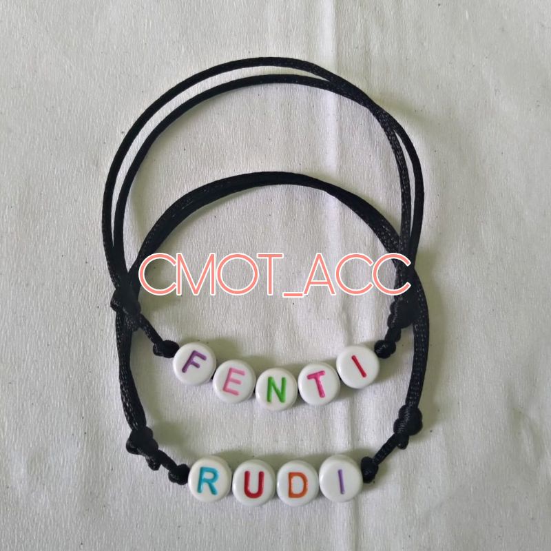 GELANG NAMA HURUF WARNA