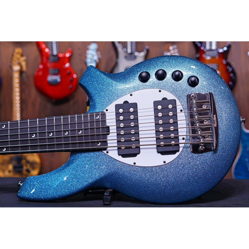 Ernie Ball Music Man Bongo 6 Bass Guitar - Aqua sparkle F87618