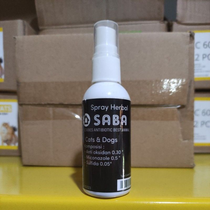 SABA Spray jamur dan scabies 2 in 1 kucing anjing 60ml