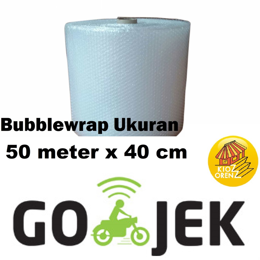 BUBBLEWRAP 50 Meter x 40 Cm Plastik Bubble Wrap Murah Grosir Bubblewrap Termurah 3.000gr