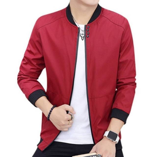 Jaket Parka merah garut/ jaket elegant pria/ jaket pc taslamkeren2019 M L XL XXL