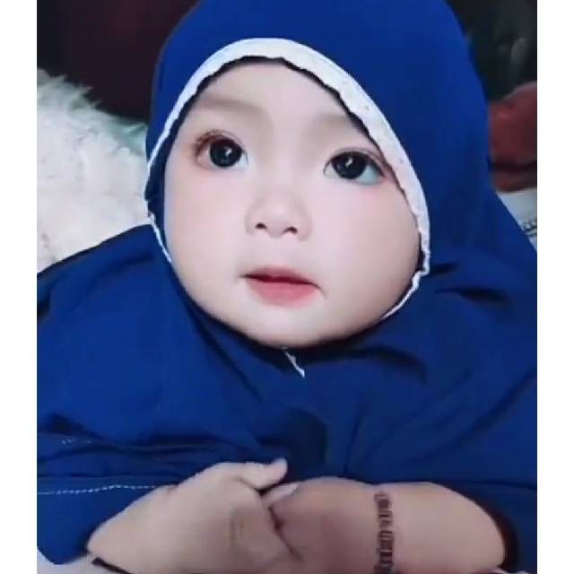 Bergo Bayi Renda kepala Anak Maryam Jilbab Kerudung/anak kids renda kepala 0-1 th