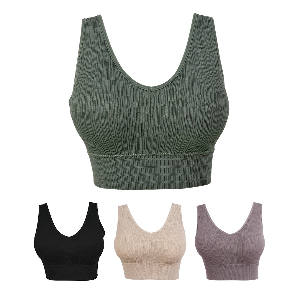 Scelta - Sport Bra Rajut Atasan Tanktop Olahraga Tanpa Kawat At Sc 1121