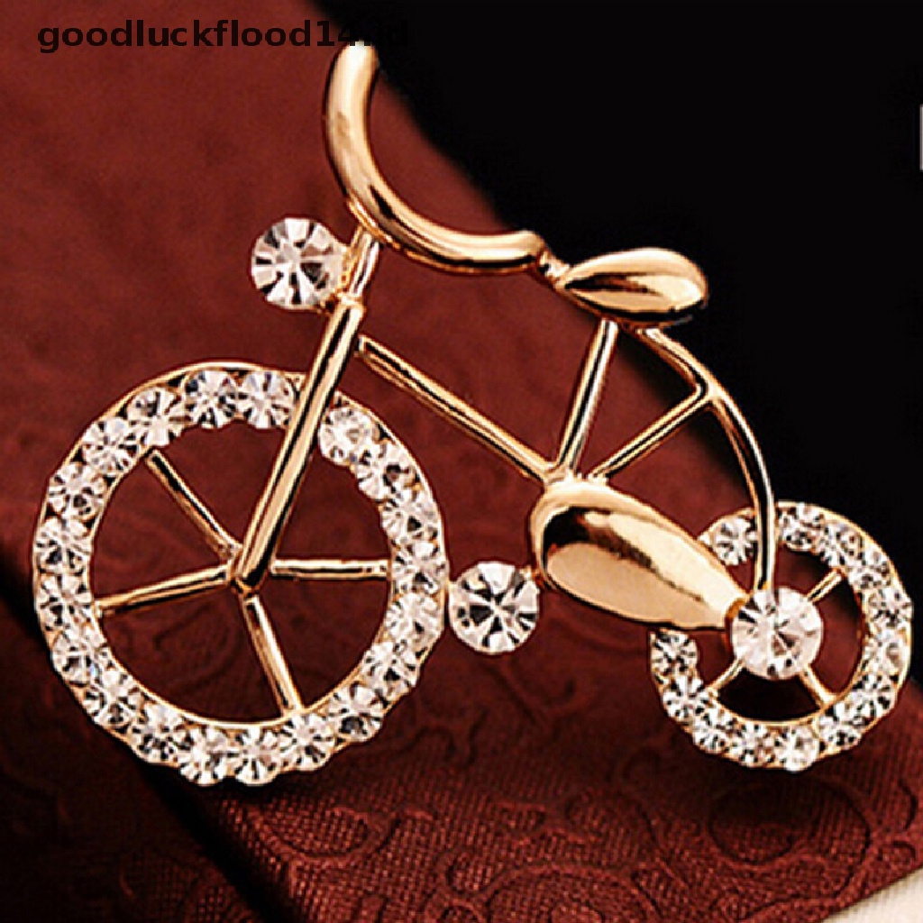 [OOID] Women Brooch Pin Fashion Bike Buckle Bicycle Pectoral Flower Gift Brooches Pins ID