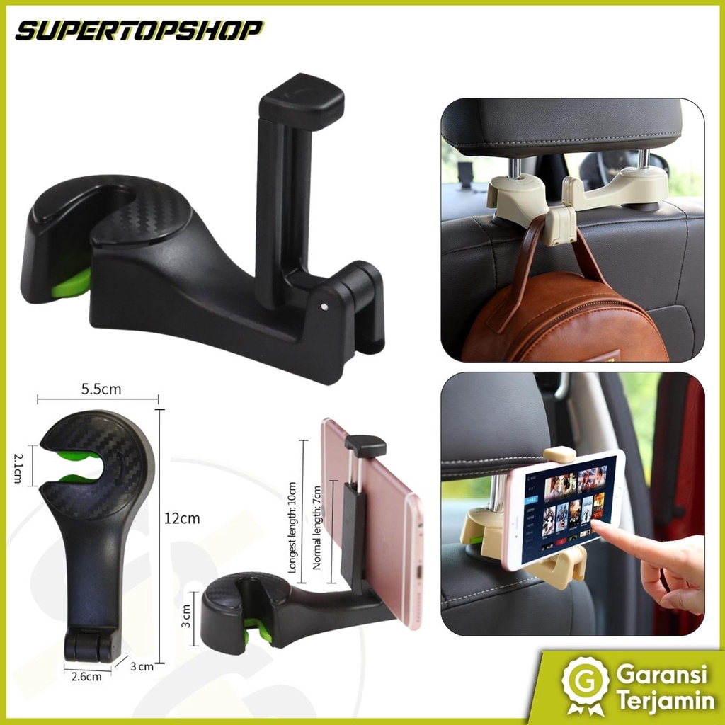 Car Seat Holder / Holder Penyangga Hp dan Barang di Bangku Mobil / Holder Kepala Bangku Mobil HD11