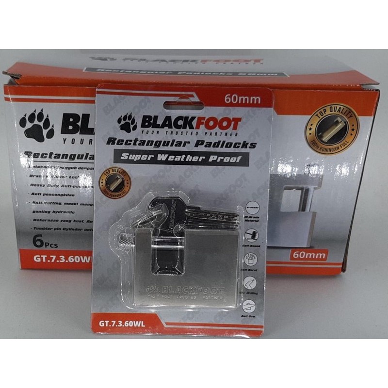 BLACKFOOT PADLOCK GEMBOK PANSEL GEMBOK GUDANG ANTI CUT