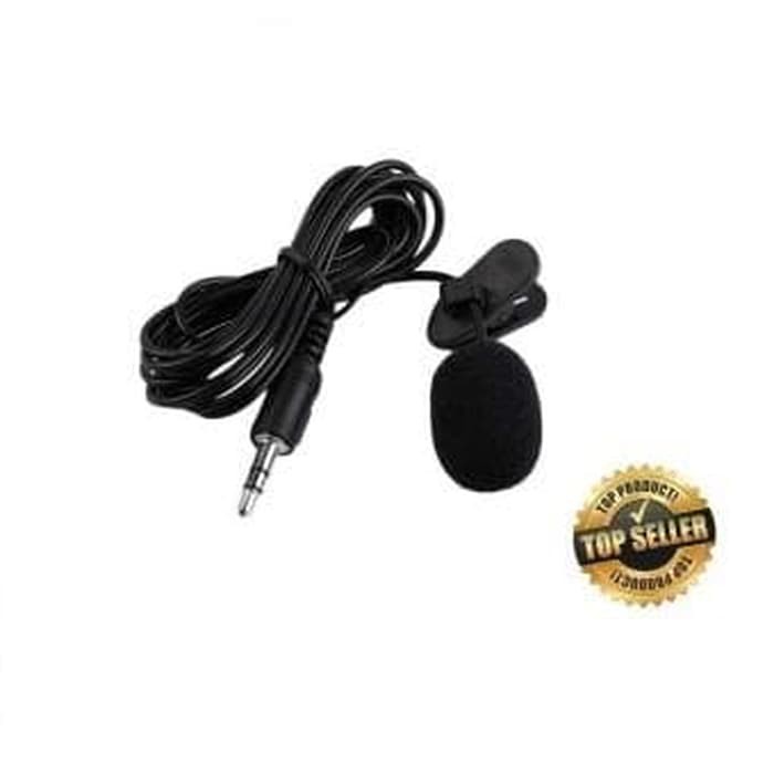 Alat Perekam Suara Mic Mikrofon Klip Penjepit jepit HP / Komputer / Pc