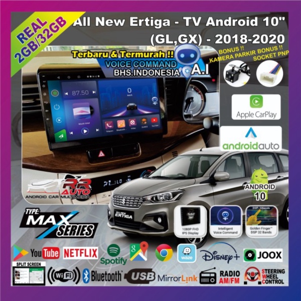 Dijual tools All new Ertiga 2018-2020 headunit tape mobil android 10in wifi Berkualitas