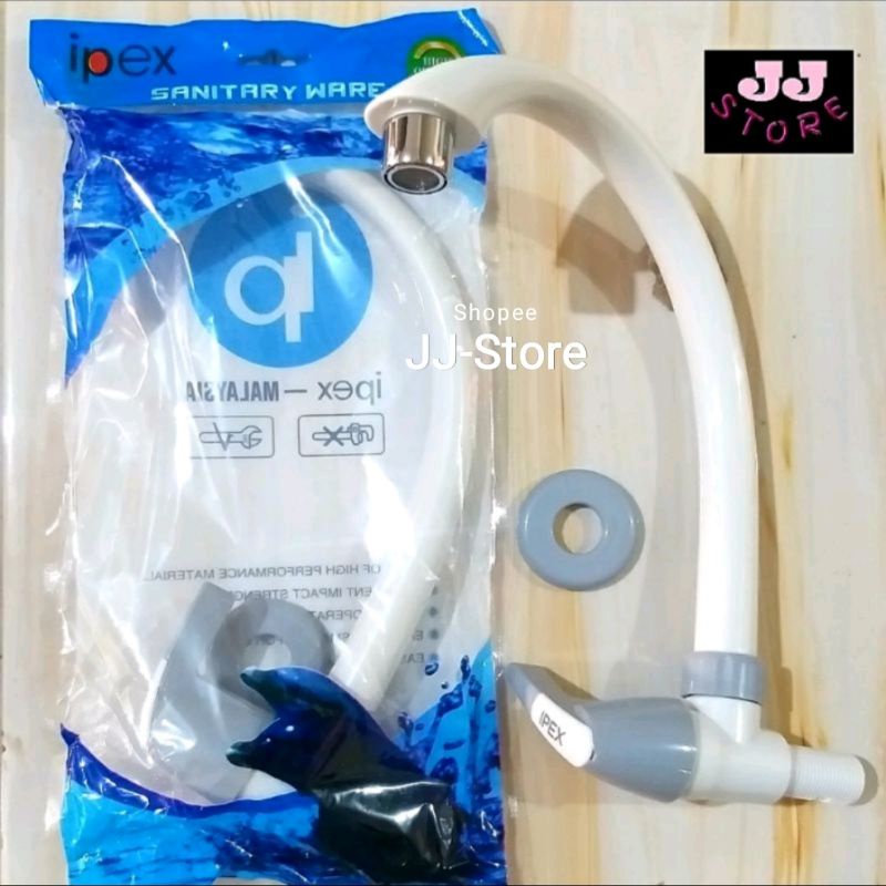 Kran Angsa Tembok PVC Tebal IPEX Malaysia | Kran Angsa PVC Bagus Murah