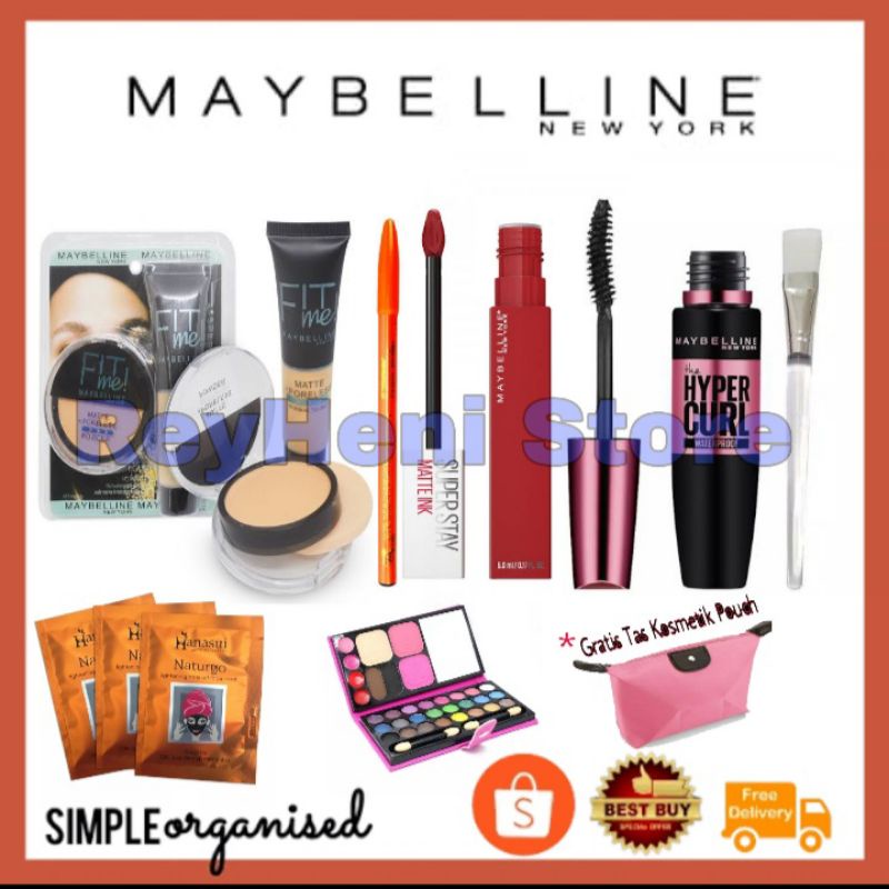 paket Maybelline - paket make up set - paket make up murah - paket make up lengkap - paket Kosmetik 