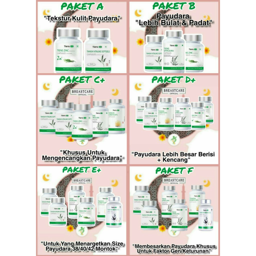 SUPLEMEN PEMBESAR PAYUDARA PAKET F