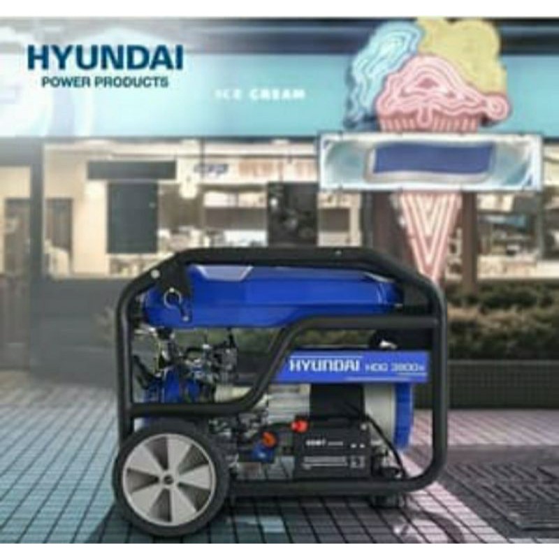 Genset HYUNDAI HDG 3800X Starter generator bensin
