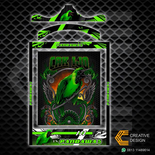 STICKER SANGKAR KOTAK CUCAK IJO PANDAWA LIMA