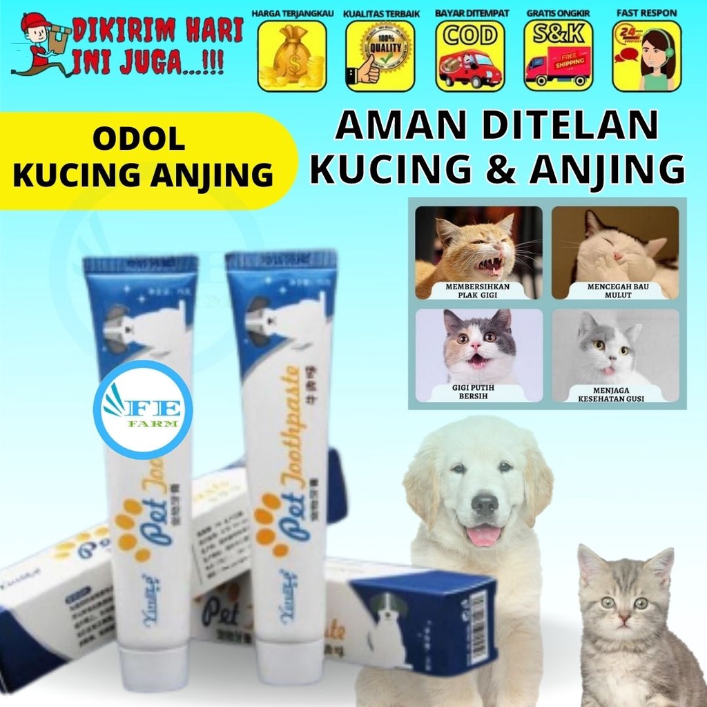 Odol Kucing dan Anjing Pasta Gigi Kucing Pasta Gigi FEFARM